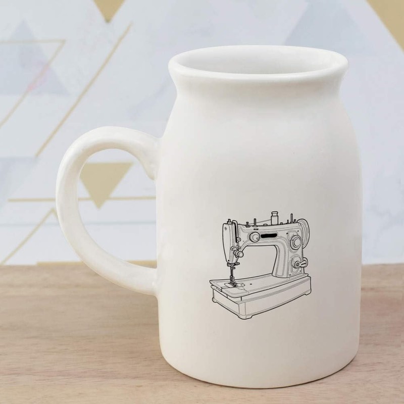 300ml 'Sewing Machine' Ceramic Milk Jug (MJ00016097)