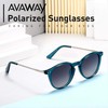 AVAWAY Retro Vintage Polarised Sunglasses Women's Round UV400 Safety Glasses
