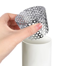 PVC Vent Termination Cap, 3.51" Furnace & Roof Vent Cover Stainless Steel, Conical PVC Fittings, for 2.98-3.51in Inner Diameter Vent Pipe, Air Intake, Air Exhaust and Water Drains Pipe