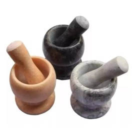 RIVERSOFY Mortero De Mármol Triturador De Especias Con Maja