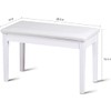 FUTADA Piano Bench with Storage, Solid Wood Piano Stool with