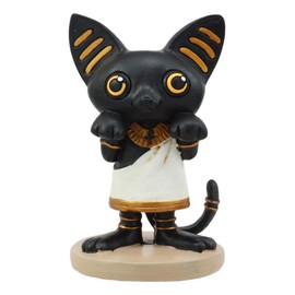 Ebros Weegyptians Collection Egyptian Feline Goddess of The Home and Fertility Bastet Bast Cat Statue 4" Tall Ancient Deities Gods and Goddesses of Egypt Collectible Figurine Historical Sculpture