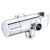 Metal Shower Diverter Valve with Hand Shower Holder, Full Flow