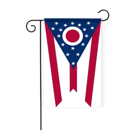 Mflagperft Ohio State Garden Flags 12 * 18 Inches Double Sided Vivid Color and Fade Proof Small Indiana Yard Flags for Indoor and Outdoor Decorations (Ohio)