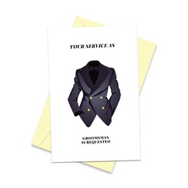 Arsagen Funny Groomsmen Proposal Card, Humorous Will You Be My Best Man Card, Groomsman Invitation Card, Usher Proposal Card