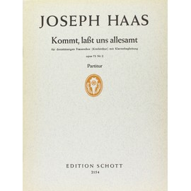 Hymnen an den Frohsinn: 2 Rondos - Nr. 2: Kommt lasst uns allesamt. op. 73. female choir or children's choir (SSA) with piano. Partition.