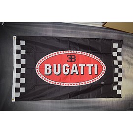 Bugatti Black 3' x 5' Polyester Flag
