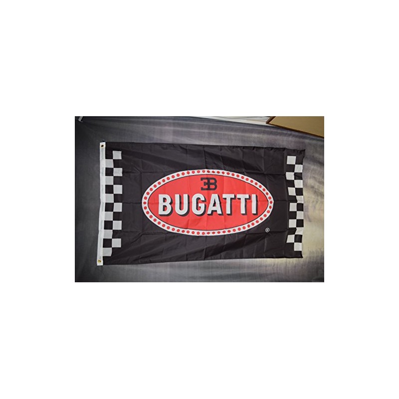 Bugatti Black 3' x 5' Polyester Flag