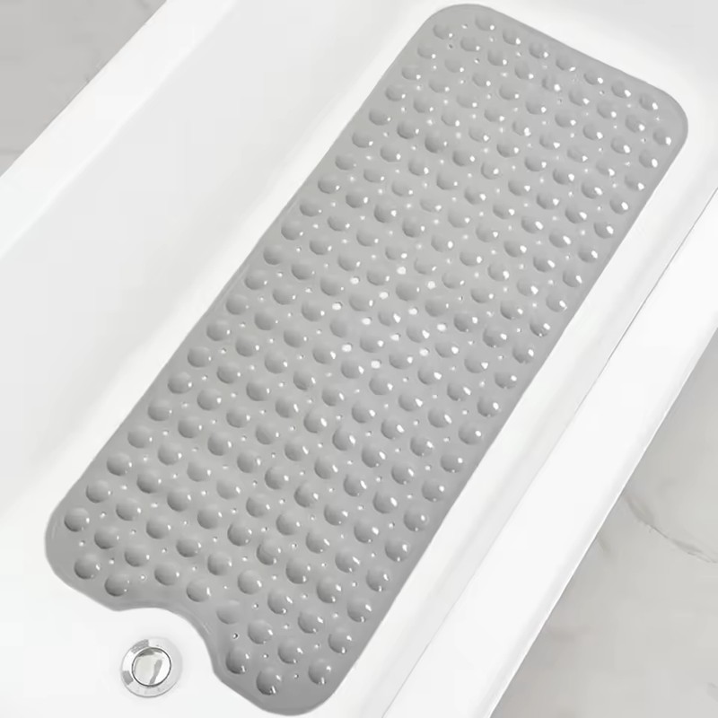 Extra Long Non-Slip Bathtub Mat with Suction Cups, 40 x