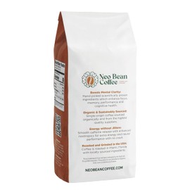 Neobean Cerebro Blend 12 oz Bag - Freshly Roasted Specialty Coffee with 8 Adaptogen Mushrooms - Mushroom Coffee