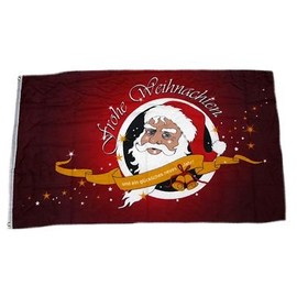 Flag Merry Christmas Red 150 x 250 cm