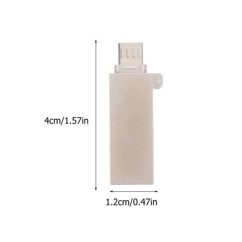 KOMBIUDA 1pc USB Reader Adapter Aluminum Alloy Data Converter Detachable