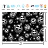 Cholo Theme Backdrop Early 2000s Background 7x5FT Black Glitter Old