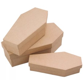Factory Direct Craft 2 Sets of 3 Factory Direct Craft Paper Mache Nesting Box Coffins