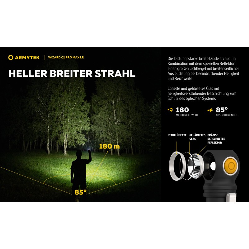 Armytek Wizard C2 Pro Max LR Warm White Range Multi