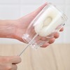 Sponge Bottle Dish Brush with Handle, Non-Scratch Scrubber for Glasses,