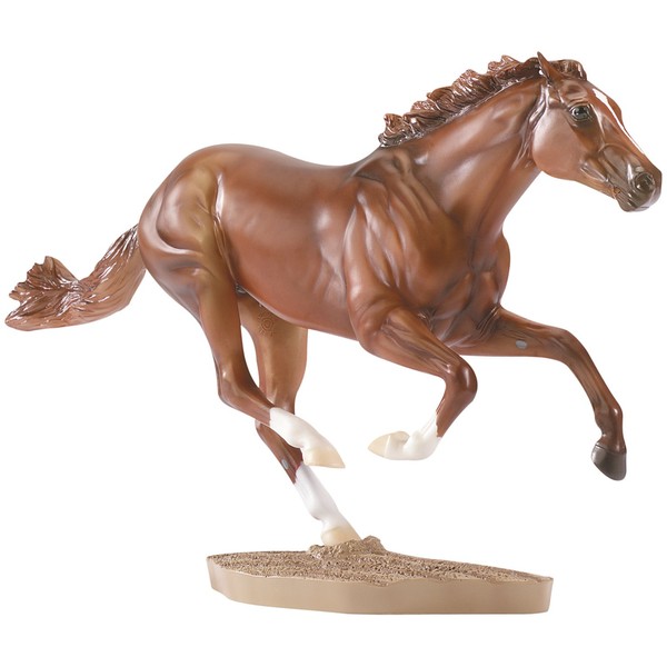 Breyer Traditional Series Secretariat Horse with Base | Model Horse Toy | 13.5" x 9.5" | 1:9 Scale | Model #1345