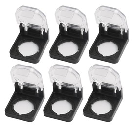 Pack of 6 round switch cover, protective cover for emergency stop switch, protective cover for emergency stop button, button switch cover, dust and waterproof for 20 mm power button