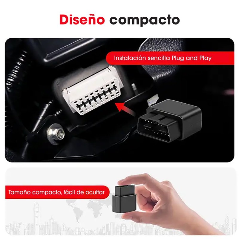 JUICEBOX Rastreador GPS para Carro automovil 4G con Escucha de