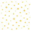 Stickerscape Star Wall Stickers (Mixed - 1 Sheet - Yellow)