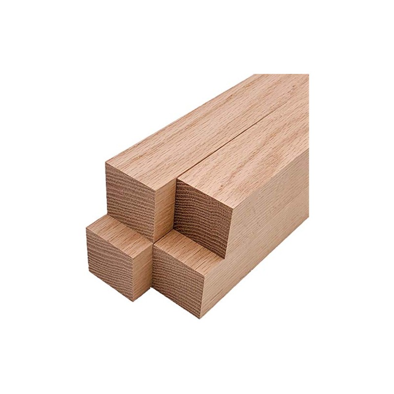 Barrington Hardwoods Red Oak Lumber Square Turning Blanks (4 Pieces)