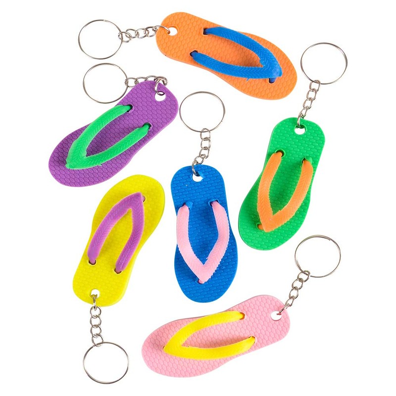 Rhode Island Novelty 2.5 Inch Flip-Flop Keychains, 12 Per Order