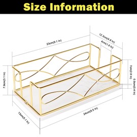 Winmien Napkin Holder with Marble Base, Guest Towel Paper Dispenser for Table, Modern Metal Napkin Stand, Ideal for All Kitchen Bathroom Vanity, Kitchen Decor Accessories (Gold, 3.2 Inch)