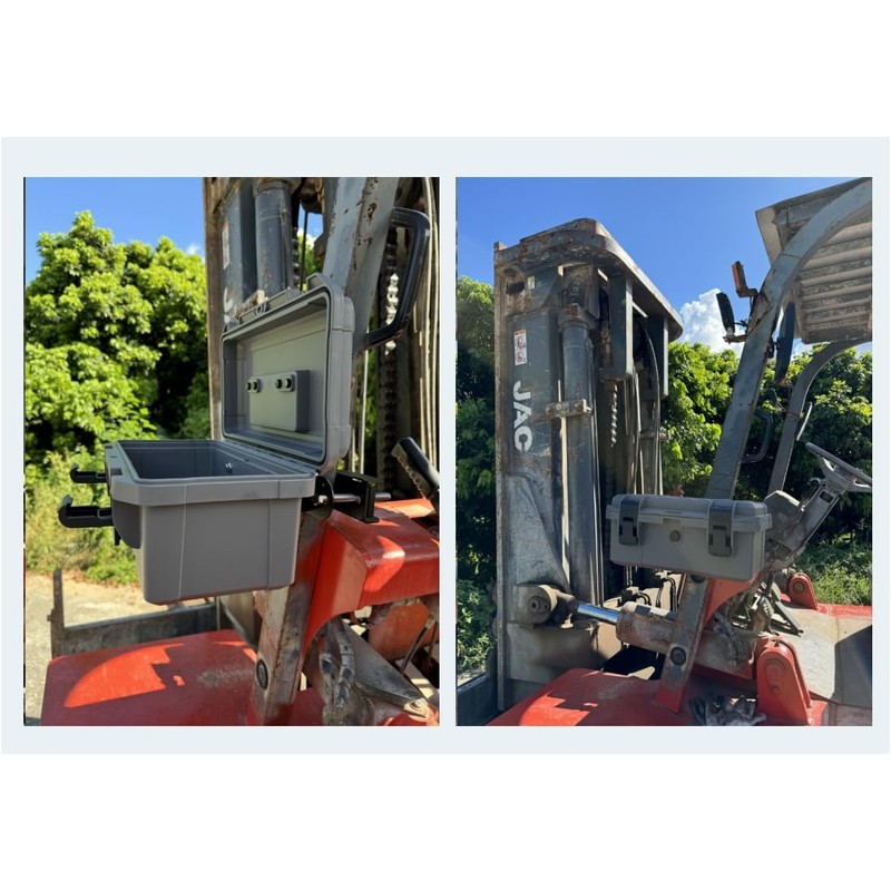 Heavy-Duty Tractor ROPS Toolbox, With Mounting Bracket, With Keyhole, Heavy