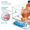 iDesign 50% Recycled Plastic Refrigerator Bin Set, Made in The