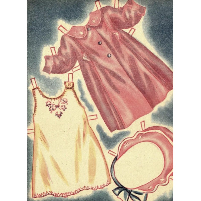 VINAGE 1930s WEE WEE BABY PAPER DOLL UNCUT HD LASER