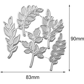 Leaf Cutting Dies for Card Making, Metal Leaves Cutting Dies Cut Stencils for DIY Scrapbooking Photo Album Decorative Embossing Paper Dies for Card Making Templated