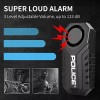 POLICE Bike Alarm with Remote Motorcycle Scooter Anti Theft Security