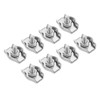 PATIKIL 5/64" / 2mm Simplex Bolt Wire Rope Clip, 8Pcs