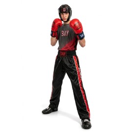 BAY® Future Boxing Gloves Red/Black, 10 Oz, Boxing Gloves, Boxing Gloves Glover, Leather - PU, UZ OZ, Women, Men, Children, Kids