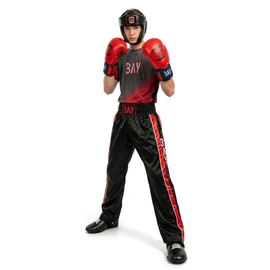 BAY® Future Boxing Gloves Red/Black, 10 Oz, Boxing Gloves, Boxing Gloves Glover, Leather - PU, UZ OZ, Women, Men, Children, Kids