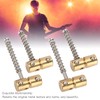 Eujgoov 4pcs Bass String Saddle Brass Bridge Set Kit Replacement