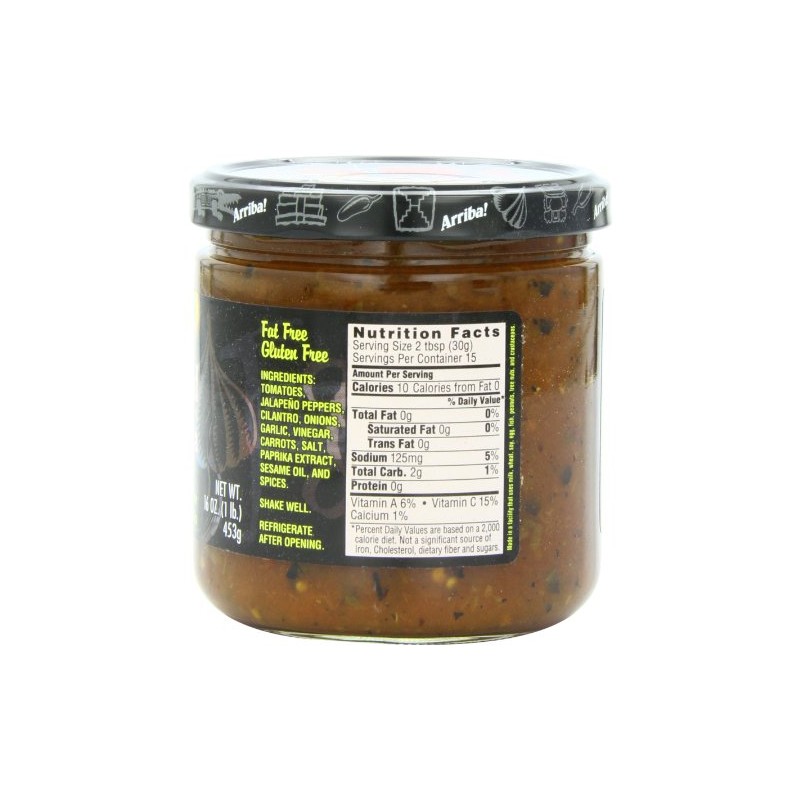Arriba! Fire Roasted Mexican Medium Red Salsa, 16 Ounce Jars