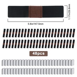 Set of 48 floor protectors for chairs, Velcro chair gliders, felt glides for cantilever chair, floor protector, parquet protector, for chair slip resistance and noise reduction