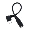 LUORNG Audio Adapter Cable Black Micro USB to 3.5 Female