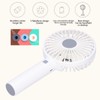 White Donut Shaped Small Fan Portable LED Night Light with