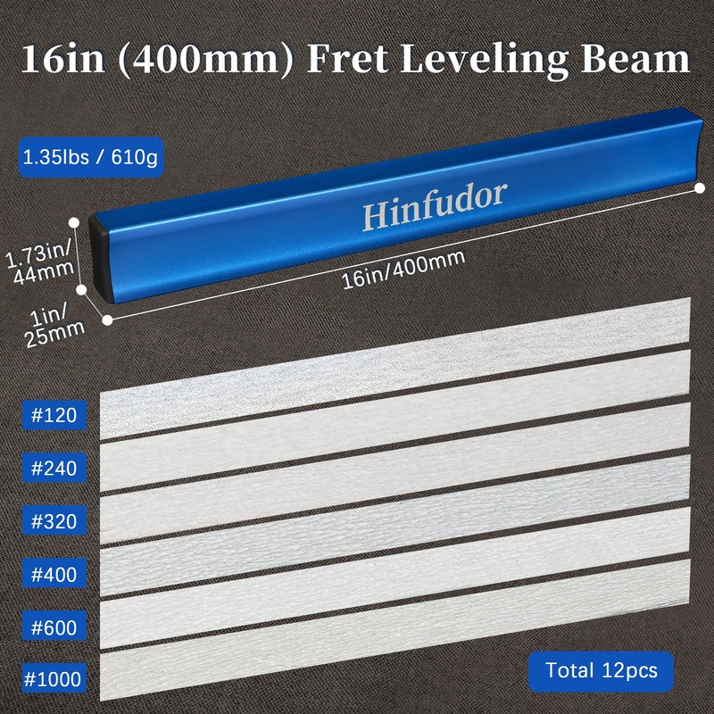 Hinfudor Guitar Setup Tool Kit, Luthier Fret Repair Toolkit