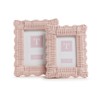 Two's Company Pink Wicker Weave, Set of 2, Photo Frame