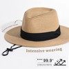 FURTALK Womens Mens Wide Brim Straw Panama Hat Fedora Summer