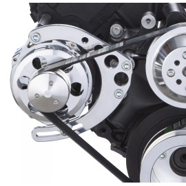 CVF Racing Big Block Chevy Alternator Bracket New Mid Mount Polished BBC LWP 390 427 454