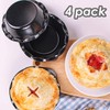 webake Individual Pie Dishes with Ruffled Edge Round Mini Tart