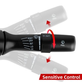 OVANOH Windshield Wiper Combination Switch Control Assembly Compatible for Toyota Tundra 2013-2021 Tacoma 2011-2016 Corolla 2011-2013 Replace 8465202710 84652-02710