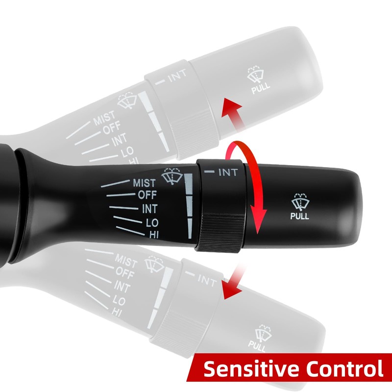 OVANOH Windshield Wiper Combination Switch Control Assembly Compatible for Toyota