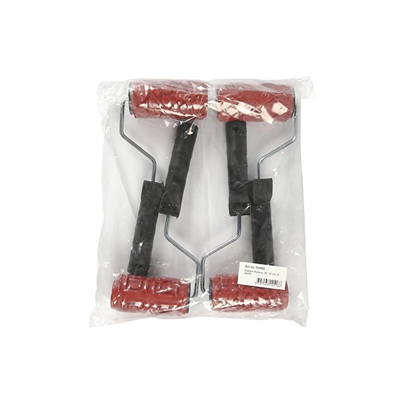 Pattern Rollers, W: 10 cm, 4 asstd