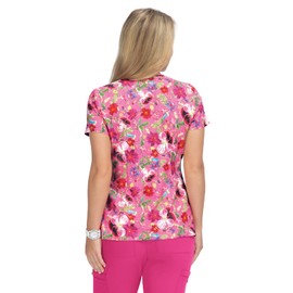 KOI Betsey Johnson B120PR Women's Bell Top Floral Garden Puppy XL