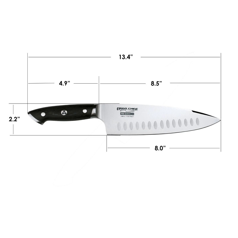 Ergo Chef Pro Series 2.0 3pc Knife Set 8" Chef